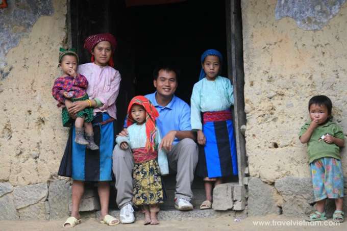 Visiting a local family in Ha Giang 