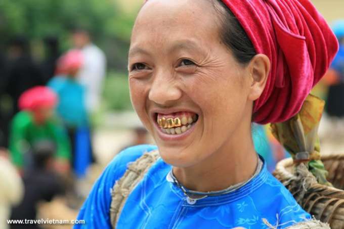 A woman with her smile