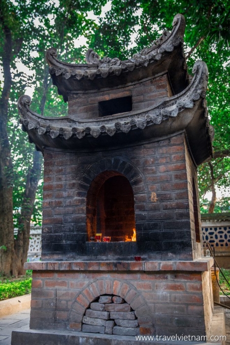 Votive incinerator at Quan Thanh Temple