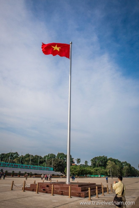 Flag pole on Ba Dinh Square