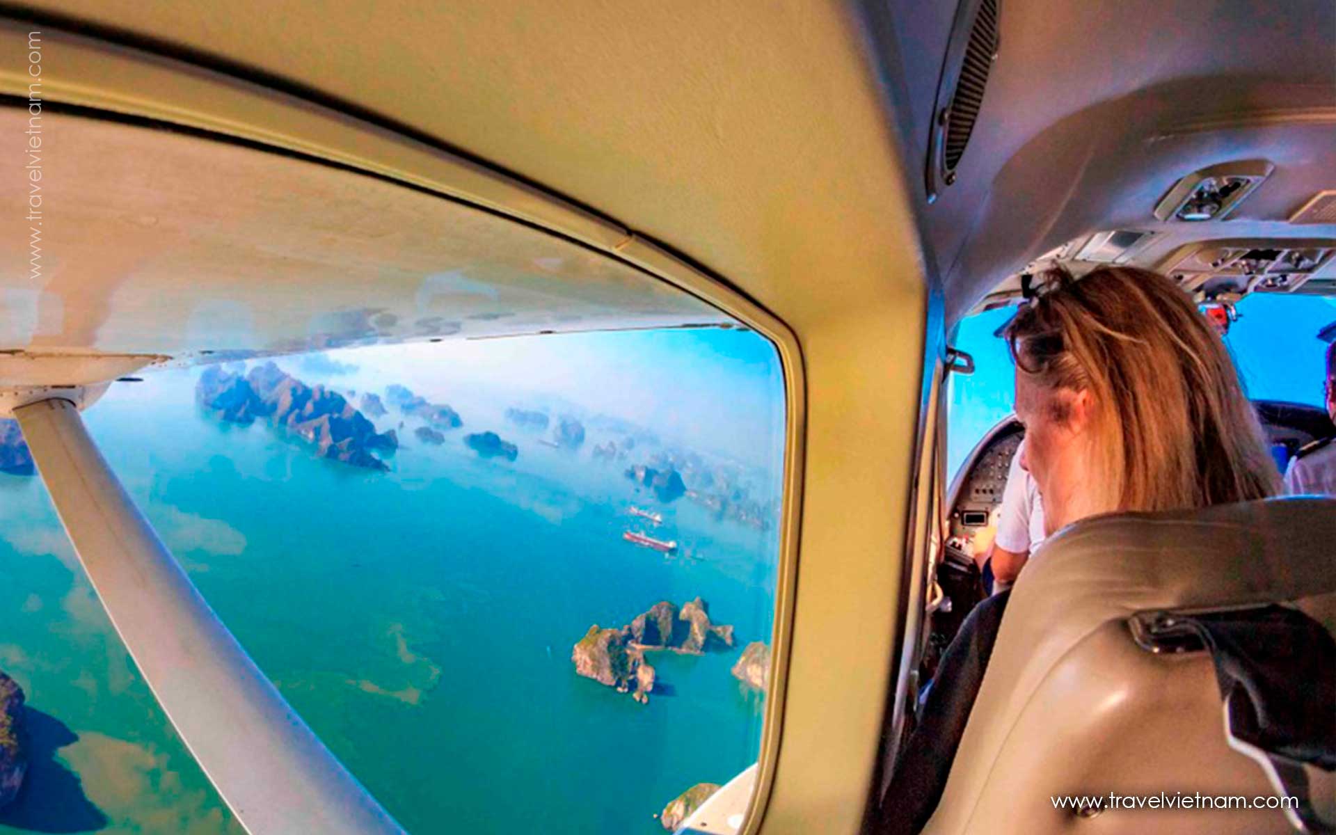 get best photos in halong seaplane