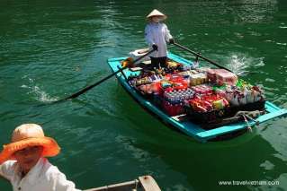 Commerce on Halong bay