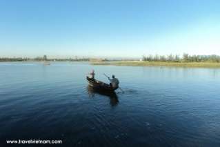 Boating at Thanh Nam fishing village