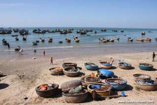 Fishing village on Mui Ne beach