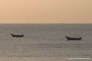 Fishing boats on Mui Ne beach