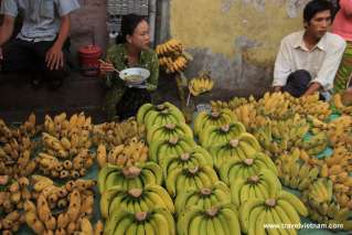 Banana stalls on the street