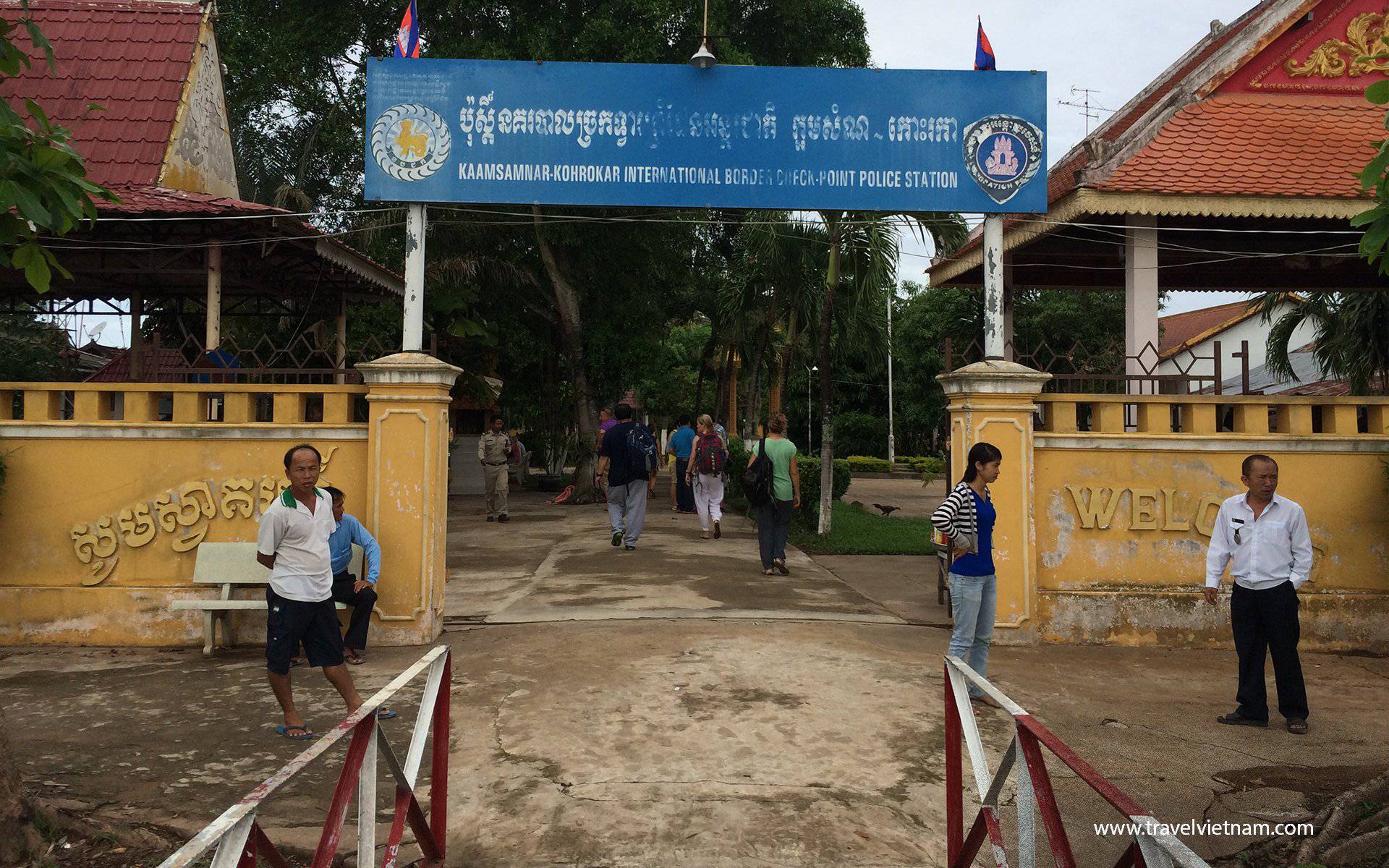 Immigration Counter at Vinh Suong( Chau Doc) border from Cambodia to Vietnam