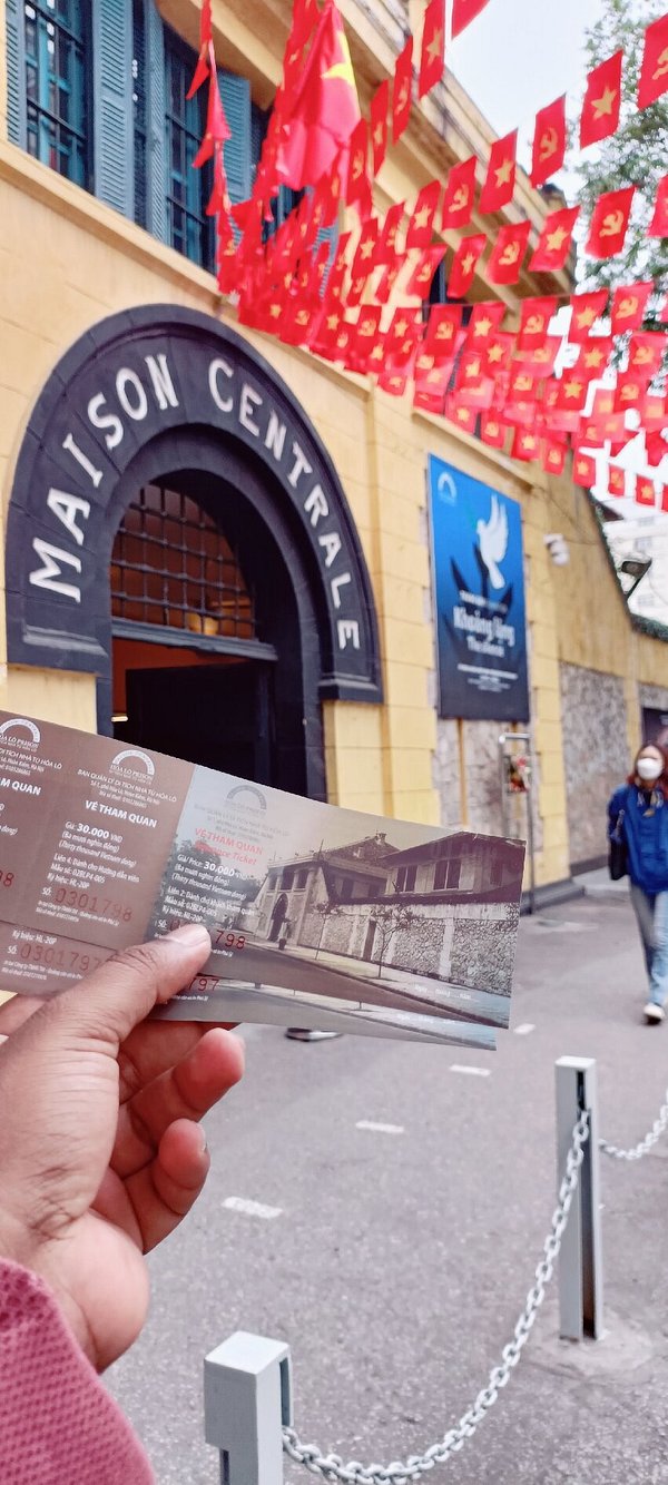 Ticket to enter Hoa Lo Prison Museum