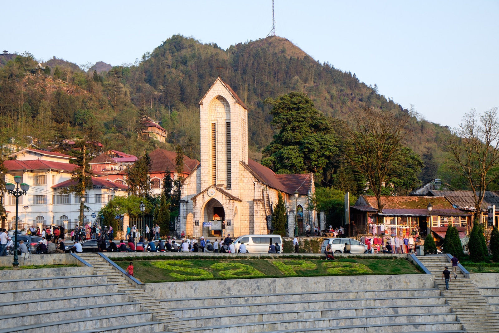 Sa Pa Stone Church, also known as the Notre Dame Cathedral Sapa, is a historic and cultural landmark in Sapa, Vietnam.