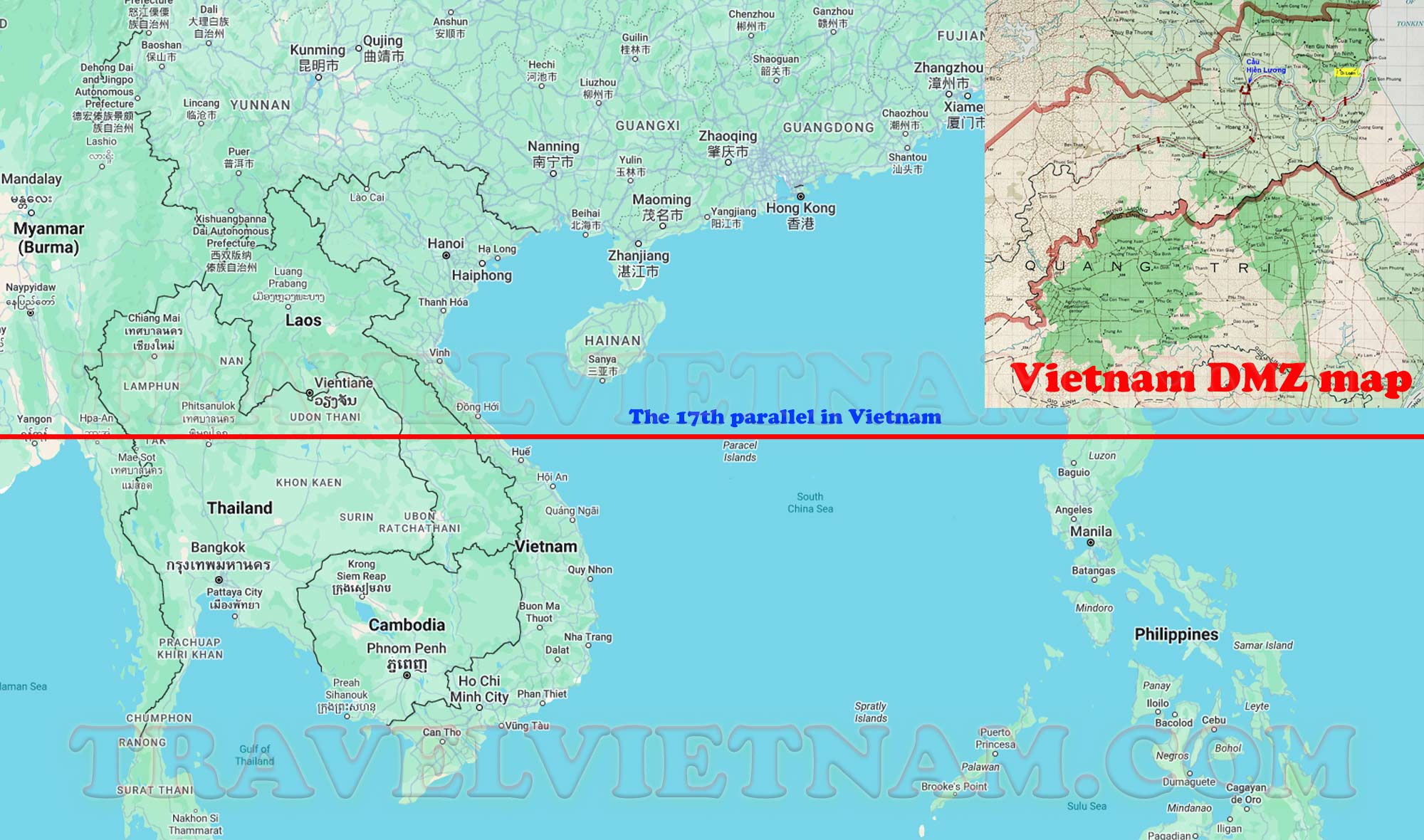 vietnam dmz map