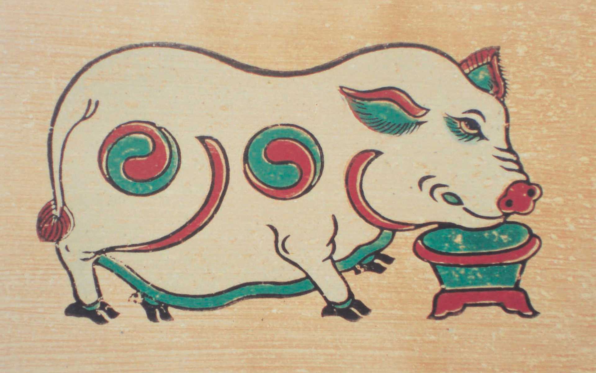 Dong Ho Folk Woodcut Painting 2