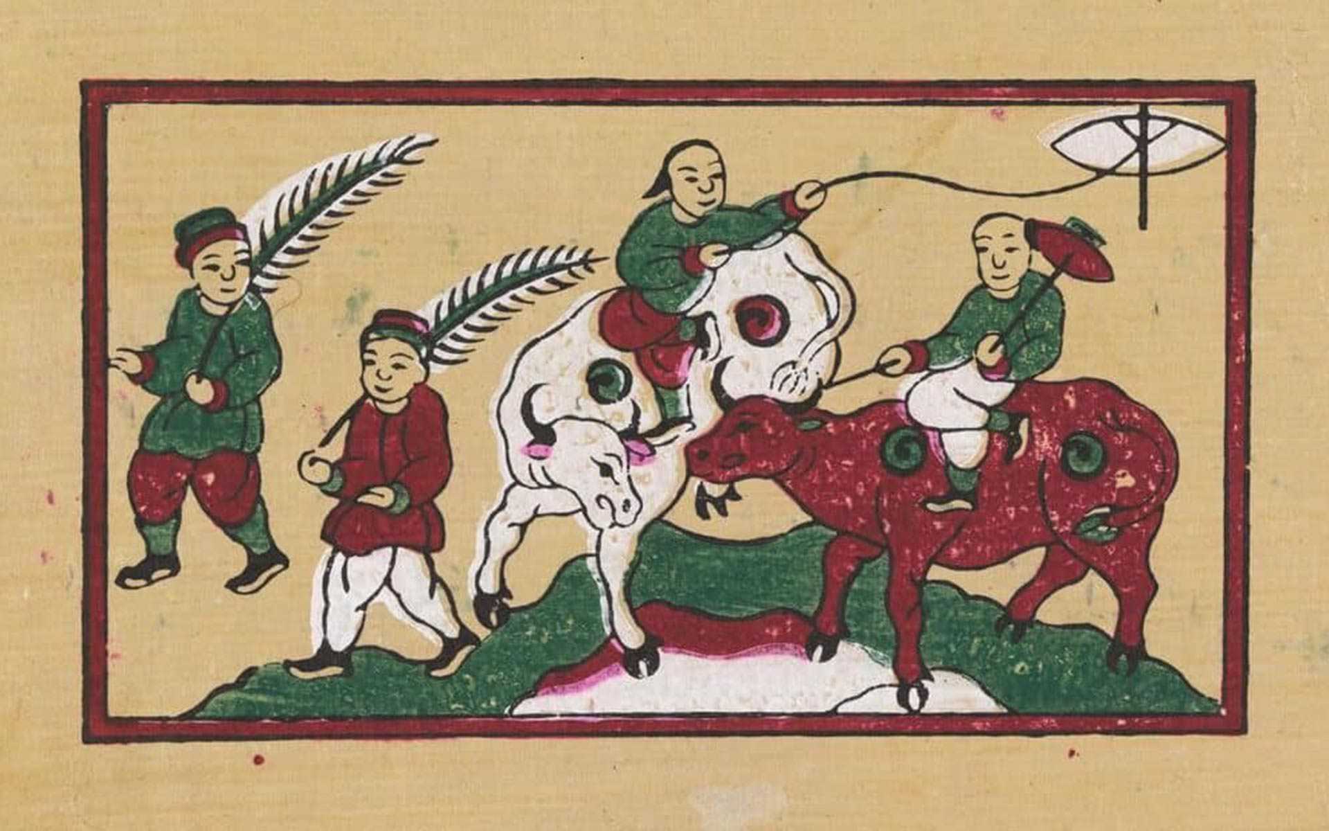 Dong Ho Folk Woodcut Painting 6