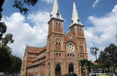 The Notre Dame Cathedral in Saigon, Vietnam