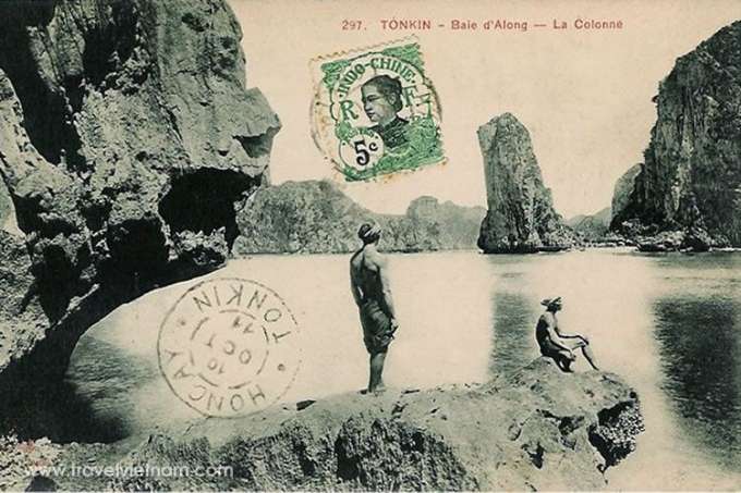 Old Halong on the stamp