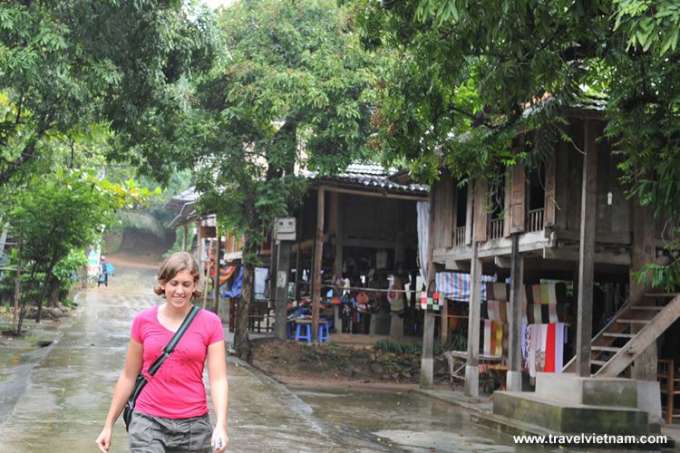 Visiting Mai Chau on a rainy day